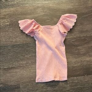 Jessica Simpson Pink Ruffled Blouse